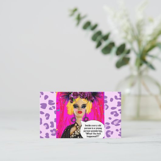 Carte de visite-modifier pour s'adapter à vos prop (Debout devant)