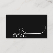 Carte De Visite Modifiez: Éditeur (Devant)