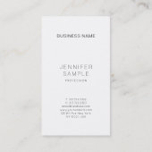 Carte De Visite Modish Sleek Silver Design professionnel Plain (Dos)