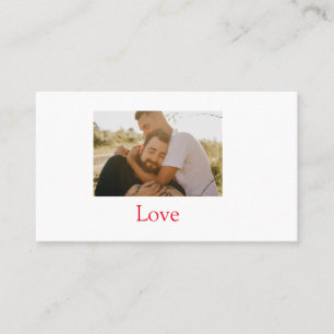Carte De Visite Mois de la fierté ajoutez photo couple gay nom amo