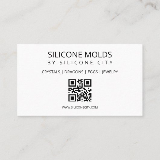 Carte De Visite Moisissure de résine de silicone (Dos)