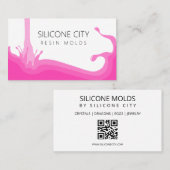 Carte De Visite Moisissure de résine de silicone (Devant / Derrière)