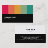 Carte De Visite Moitié Colorbars 02 (Devant / Derrière)