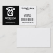 Carte De Visite Moitié et demi (Wallphone) - noir et blanc (Devant / Derrière)
