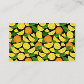 Carte De Visite Moitié orange (Dos)