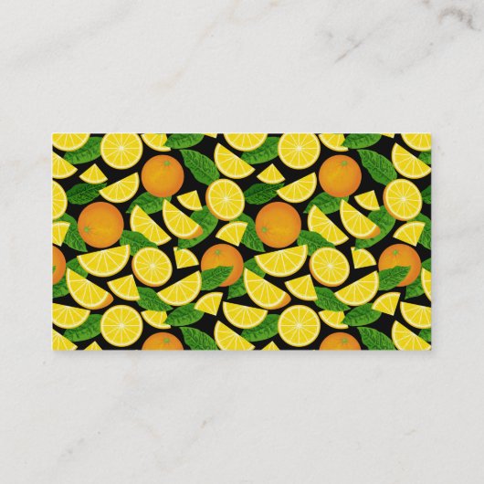 Carte De Visite Moitié orange (Dos)