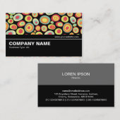 Carte De Visite Moitié V2 024 - Abstrait 20213 (Devant / Derrière)