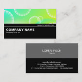 Carte De Visite Moitié V2 - Abstrait 01 (Devant / Derrière)