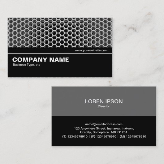 Carte De Visite Moitié V2 - Peigne (Devant / Derrière)