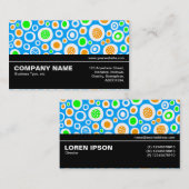 Carte De Visite Moitié V3 013 - Abstrait 030413 (Devant / Derrière)