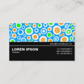 Carte De Visite Moitié V3 013 - Abstrait 030413 (Dos)