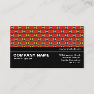 Carte De Visite Moitié V3 026 - Motif géométrique 012