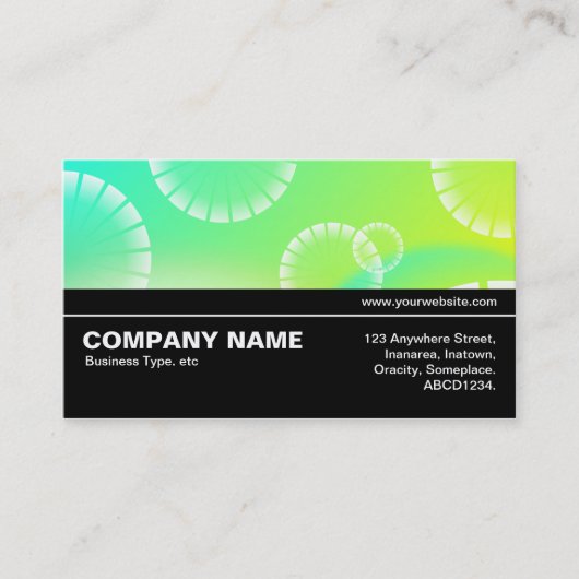 Carte De Visite Moitié V3 - Abstrait 01 (Devant)