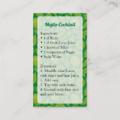Carte de visite Mojito (Dos)