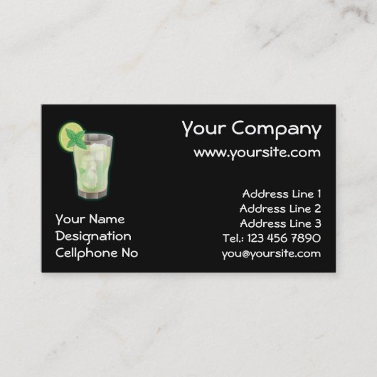 Carte De Visite Mojito (Devant)