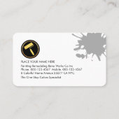 Carte De Visite Mold Dirty Plaster Paint Walls Painter (Dos)