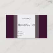 Carte De Visite mole (Dos)