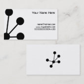 Carte De Visite Molécules, votre nom ici, (Devant / Derrière)