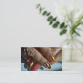 Carte De Visite Molten Gold tendance ongles (Debout devant)