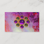 Carte De Visite MON EMERALD AGATA, perle métallique violette (Dos)