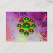 Carte De Visite MON EMERALD AGATA, perle verte violette brillante (Dos)