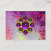 Carte De Visite MON EMERALD AGATA, rouge jaune, violet, violet (Dos)