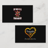 Carte De Visite Mon Oncle Est Pompier (Devant / Derrière)