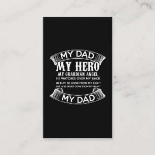 Carte De Visite mon père mon héros mon ange gardien il regarde s