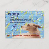 CARTE DE VISITE MON PROFIL (Dos)