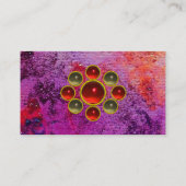 Carte De Visite MON ROUGE RUBY, AGATE, gris violet fuchsia brillan (Dos)