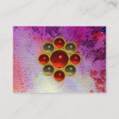 Carte De Visite MON RUBY, AGATA rouge vif violet gris or (Dos)