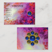 Carte De Visite MON SAPPHIRE AGATA, lin bleu violet clair (Devant / Derrière)