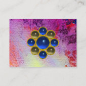 Carte De Visite MON SAPPHIRE AGATA, lin bleu violet clair (Dos)