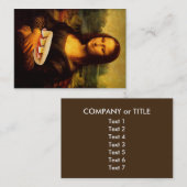 Carte De Visite Mona Lisa aime Panini (Devant / Derrière)