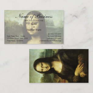 Carte De Visite Mona Lisa (alias La Gioconda) de Léonard de Vinci