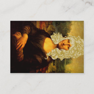 Carte De Visite Mona Lisa Changé Sa Coiffure