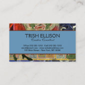 Carte De Visite Mona Lisa Fun Zodiac Whimsical (Dos)