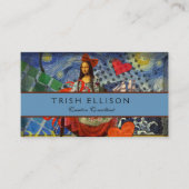 Carte De Visite Mona Lisa Fun Zodiac Whimsical (Devant)