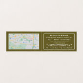 Carte De Visite Mona Lisa, Leonardo Da Vinci, Revendeur d'art, dét (Intérieur déplié)