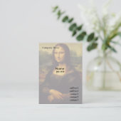 Carte De Visite Mona Lisa par Léonard de Vinci (Debout devant)