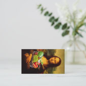 Carte De Visite Mona Lisa préfère une alimentation saine (Debout devant)