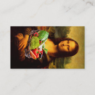 Carte De Visite Mona Lisa préfère une alimentation saine