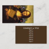 Carte De Visite Mona Lisa protège les clés (Devant / Derrière)