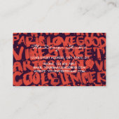 Carte De Visite Mona Lisa Punk Art                                 (Dos)