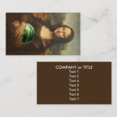 Carte De Visite Mona 'Melona' Lisa aime les pastèques douces (Devant / Derrière)