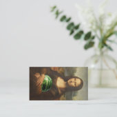 Carte De Visite Mona 'Melona' Lisa aime les pastèques douces (Debout devant)