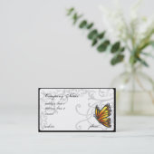 carte de visite Monarch Butterfly (Debout devant)