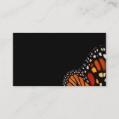 Carte De Visite monarch butterfly wing on black custom (Dos)