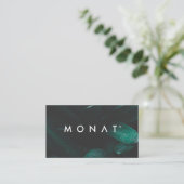 Carte De Visite Monat tropical foncé (Debout devant)
