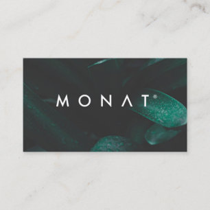 Carte De Visite Monat tropical foncé
